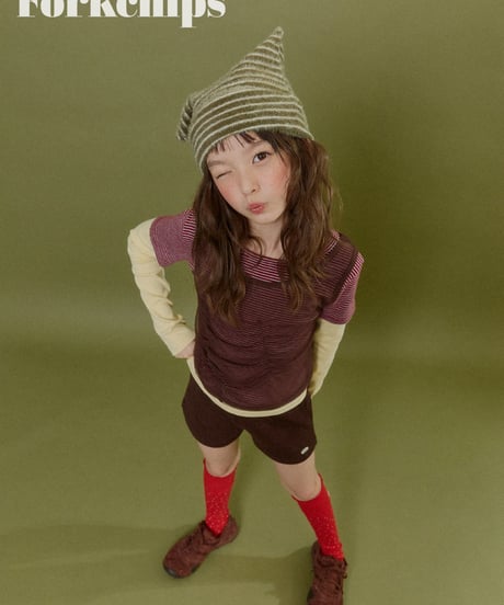12[予約]FORKCHIPS vivid layered tee
