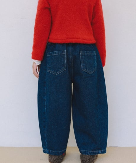 22[予約]mon Atelier barrel denim pants
