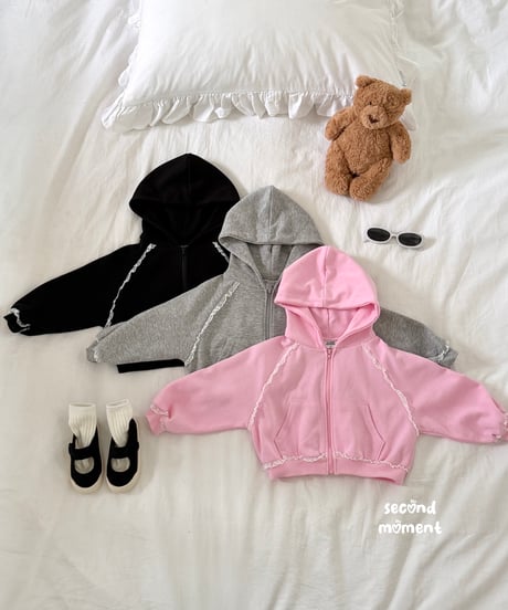 43[予約]second moment powder hood zip-up