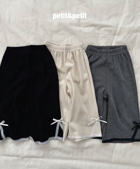 36[予約]petit&petit lace wide pants