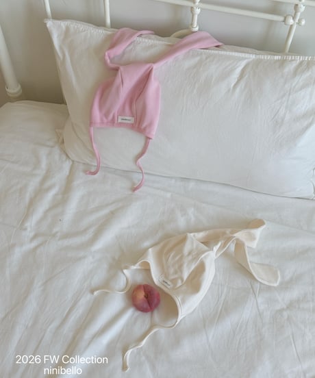 2[予約]ninibello mochi rabbit bonnet(baby)