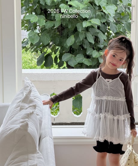 48[予約]ninibello tulle layered ops