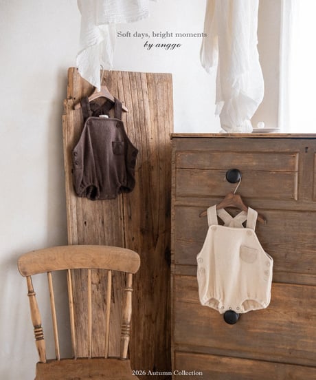27[予約]anggo shake overall romper