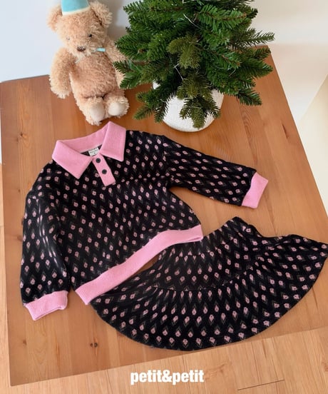 43[予約]petit&petit roa knit set