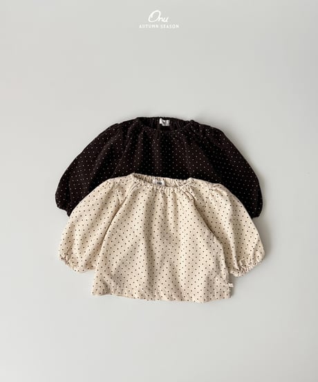 21[予約]onu dot shirring blanc