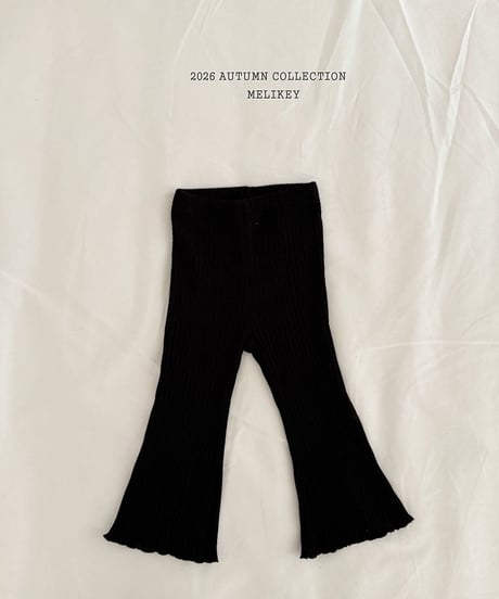 37[予約]melikey bobo rib bootcut