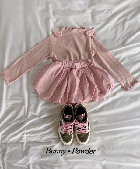 16[予約]bunny powder delicate half turtleneck t-shirt