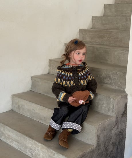 60[予約]aiai nono pattern hood knit