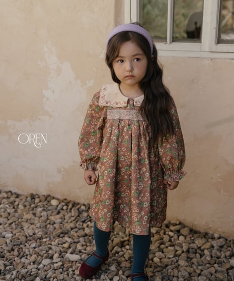 44[予約]OREN bonjour square collar dress