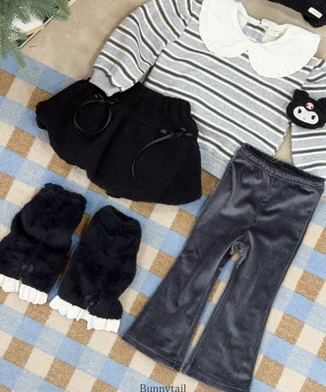 8[予約]bunnytail fluffy bootcut pants