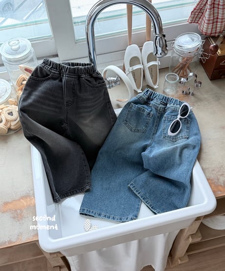31[予約]second moment muse denim pants