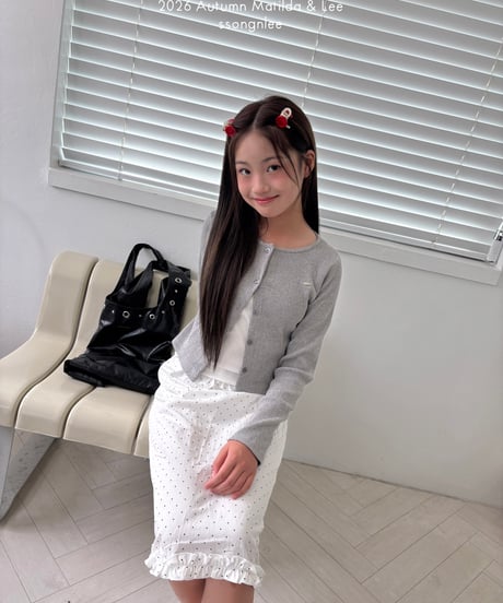 9[予約]matilda&lee apple rib cardigan