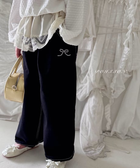 21[予約]poisson ribbon stone pants