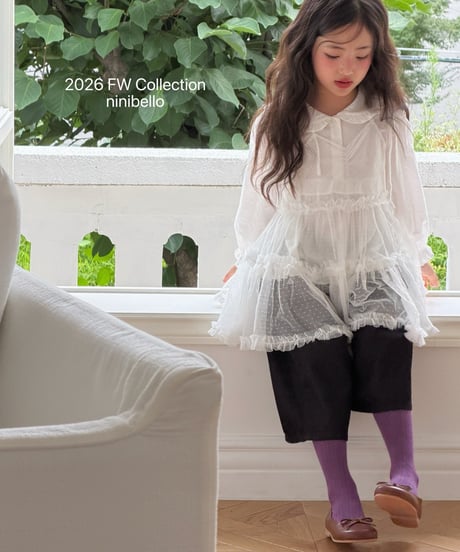 48[予約]ninibello tulle layered ops