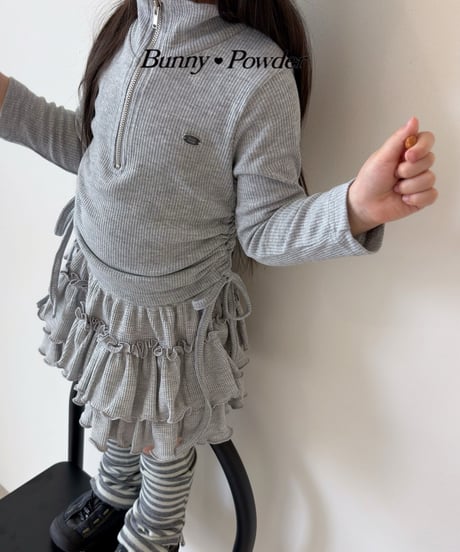 54[予約]bunny powder waffle tiered bloomers