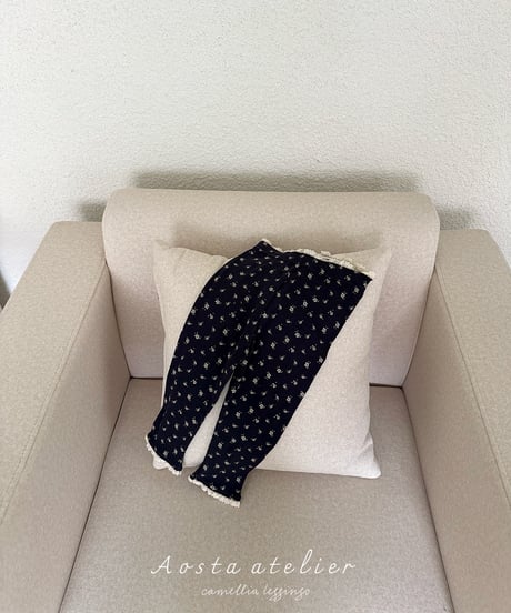 1[予約]Aosta camellia leggings