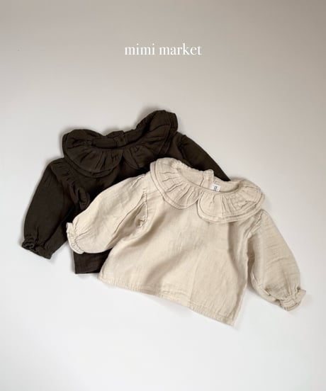 24[予約]mimi market tuil collar blouse