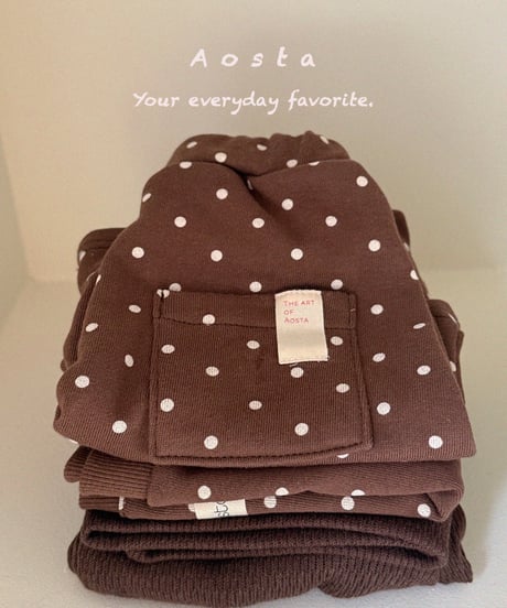 12[予約]Aosta dot tongtong pants