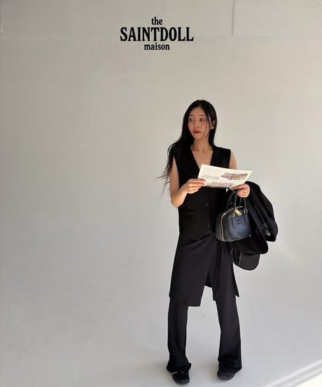 42[予約]saintdoll wrap boot cut pants