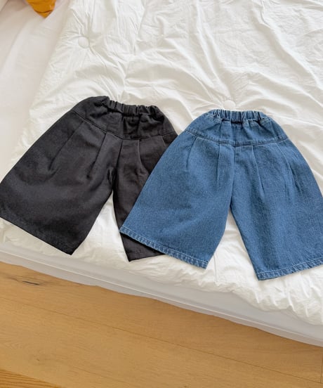 36[予約]ninibello eve wide denim pants