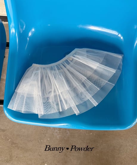 64[予約]bunny powder tutu layered skirt