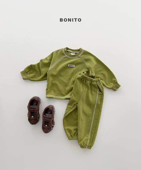 11[予約]bonito color stitch raglan set