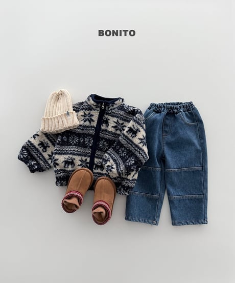 18[予約]bonito nordic zip-up jumper