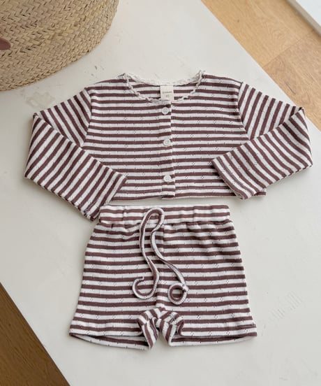 9[予約]ninibello tammy stripe shorts