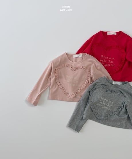 15[予約]LINDO heart fril tee