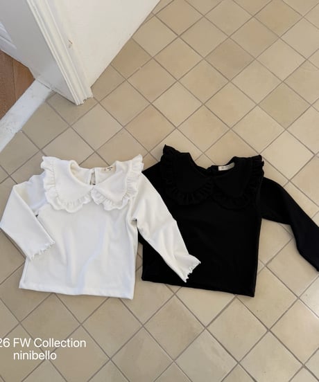 7[予約]ninibello mariel polo shirt(12m-2XL)