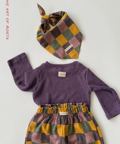 66[予約]Aosta patchwork scarf