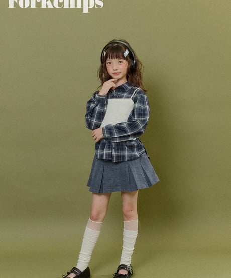 20[予約]FORKCHIPS harbor pleated skirt