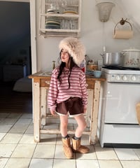 21[予約]COMMA stripe collar t(pink)