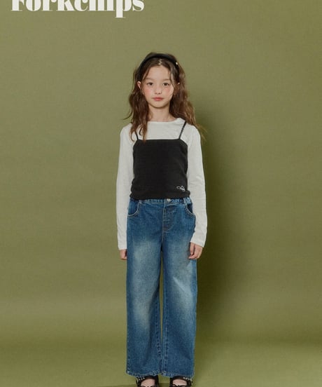 28[予約]FORKCHIPS canvas denim pants