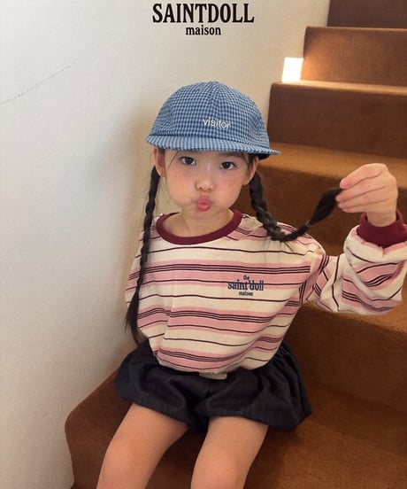 9[予約]saintdoll embroidered border t