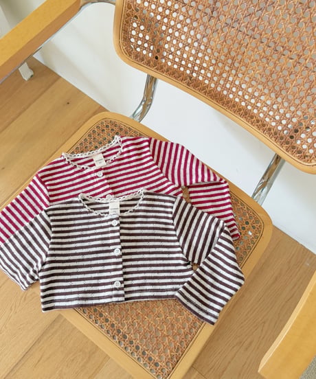 10[予約]ninibello tammy stripe cardigan
