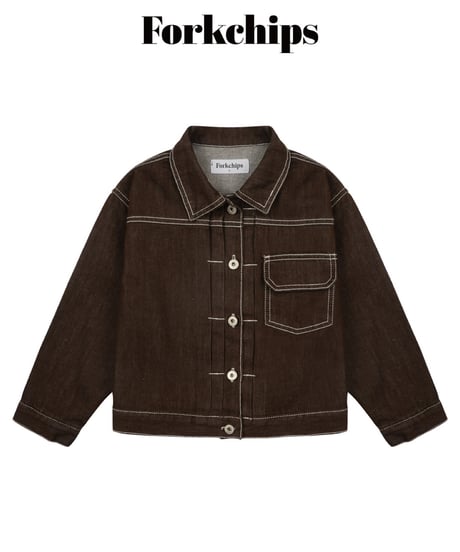 2[予約]FORKCHIPS union denim jacket