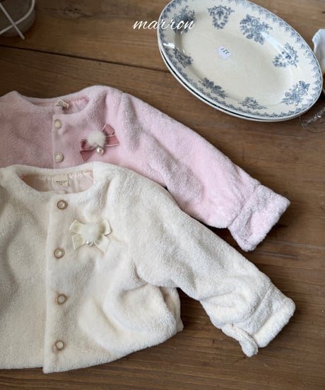 5[予約]marron elle fur jacket(XS-L)