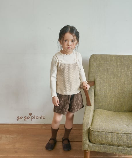 8[予約]go go picnic ivy corduroy shorts
