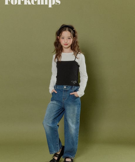 28[予約]FORKCHIPS canvas denim pants
