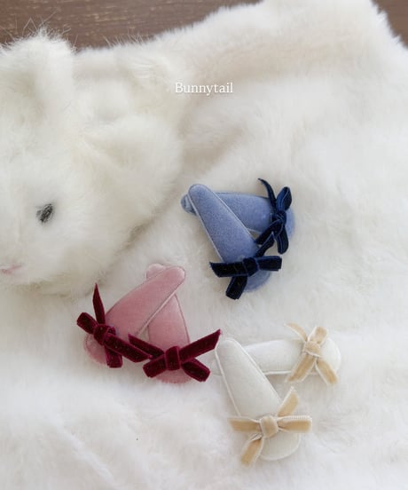 19[予約]bunnytail petit ribbon pin (2piece set)