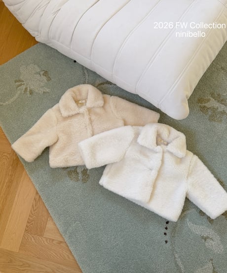 51[予約]ninibello classic fur jacket(ribbon set)