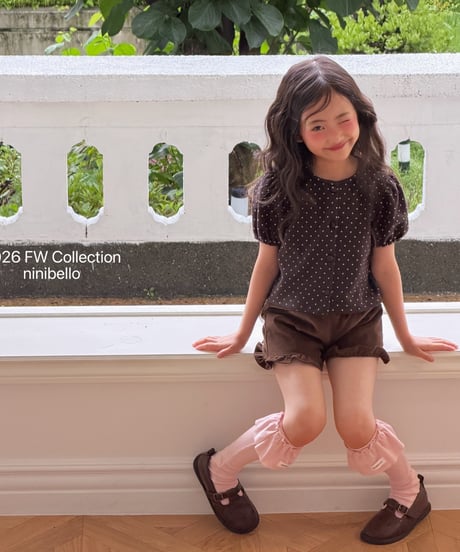 54[予約]ninibello pinter frill knee socks