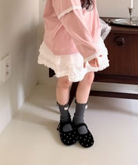 47[予約]COMMA frill shirring skirt