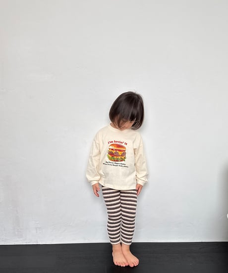 7[予約]nightbebe burger long sleeve tee