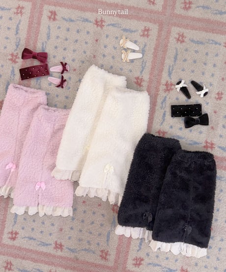 12[予約]bunnytail bunny lace warmer