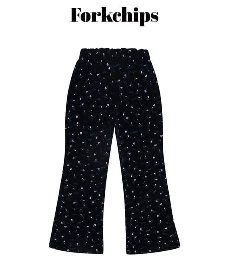23[予約]FORKCHIPS bloom velvet pants