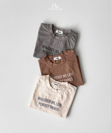 2[予約]onu lettering short sleeve t-shirt