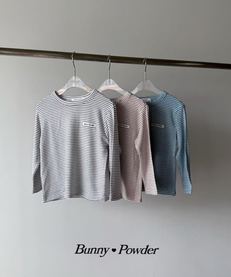 36[予約]bunny powder cotton tee