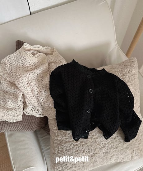 25[予約]petit&petit crochet cardigan